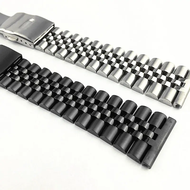 18mm 19mm 20mm 22mm 316L Stainless Steel Solid Jubilee Universal Straight End Watch Band Strap Fit For SKX ROX Watch