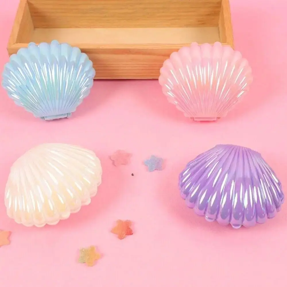 10 stücke Plastik Candy Boxen Muschel Muschel Party Dekor Make-up Schmuck Aufbewahrung boxen niedliche Hochzeit Gunst Box – Detail 6