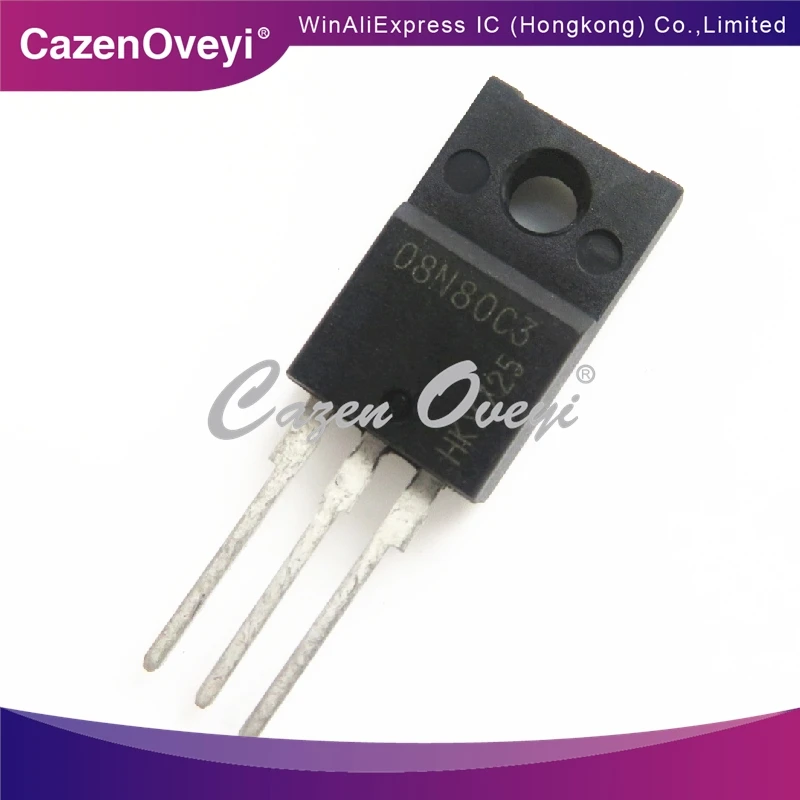 

5pcs/lot SPA08N80C3 08N80C3 TO-220F In Stock