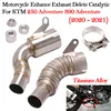 Slip-On Motorcycle Exhaust For KTM 250 390 Adventure Husqvarna 401 2020 2021 Escape Moto Mid Link Pipe Connect Original Muffler
