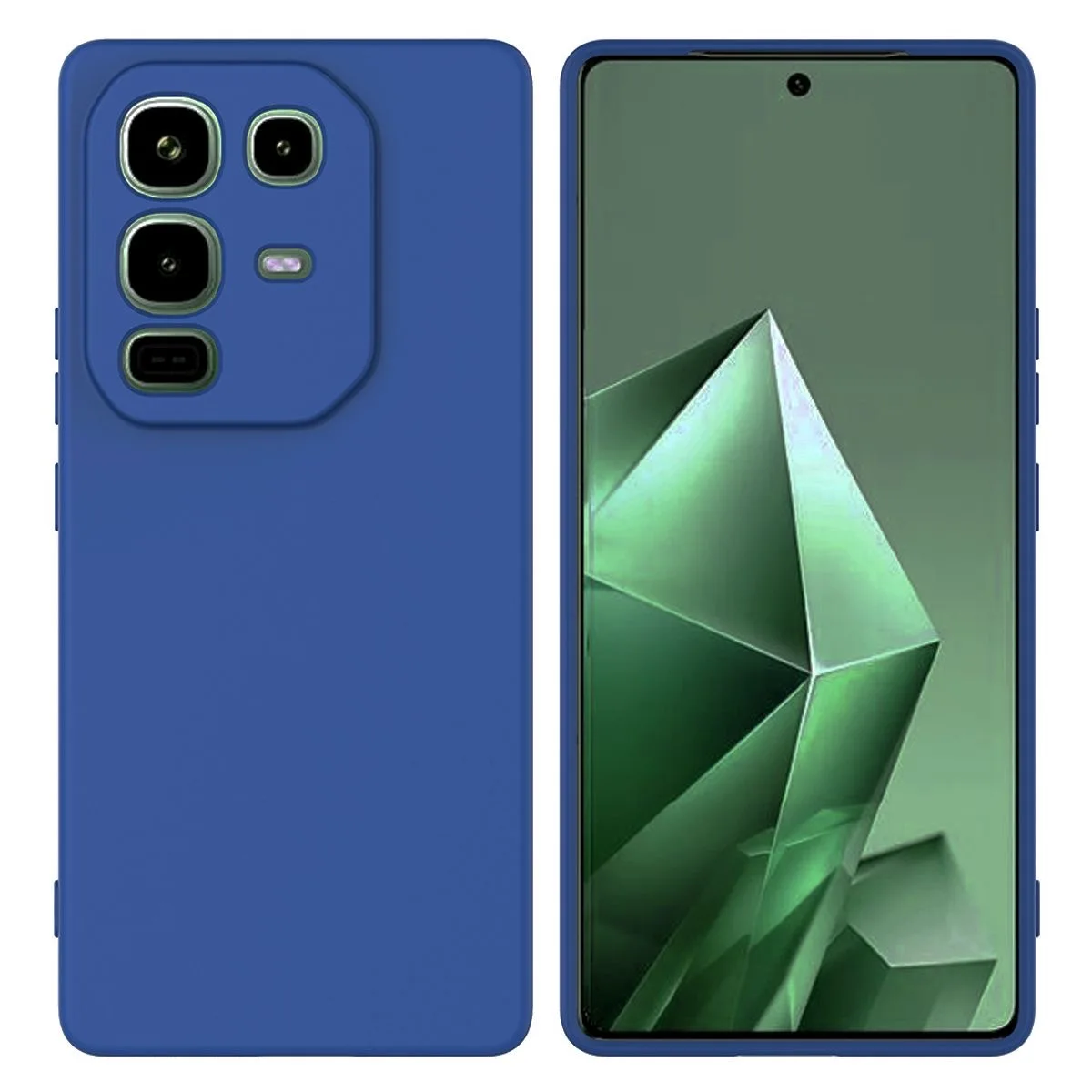 Noble Fashion Solid Colour Shockproof Protective Liquid Silicone Phone Case