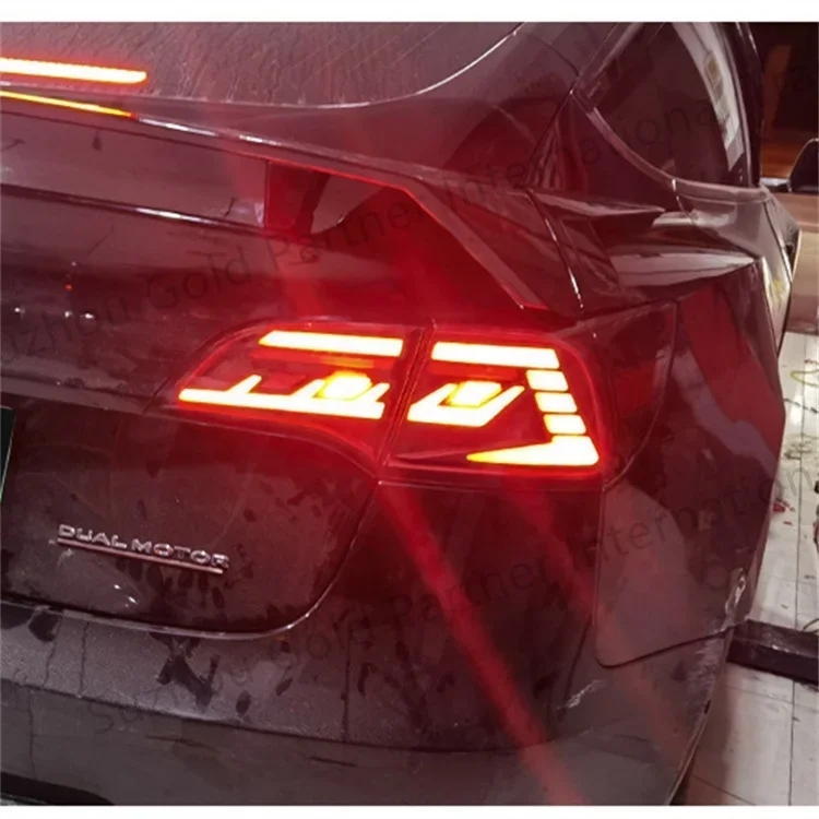 Car Styling Tail Lamp For Tesla Model 3 Model Y-LED Dynamic Signal DRL Brake Reverse LED Tail Lights