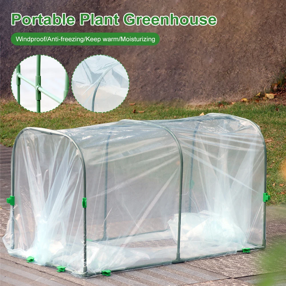 

Garden Mini Tunnel Plant Greenhouse Cover Waterproof Anti-UV Protect Garden Plants Flowers Growing Tent Garden Supplies