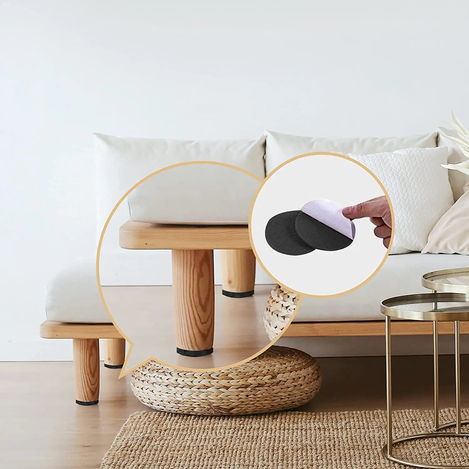 1PC Thickening Self Adhesive Furniture Leg Feet Rug Felt Pads Anti Slip Mat Bumper Damper For Chair Table Protector Hardware