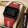 SANDA Brand Men's Digital Watch Chronograph Sport Electronic Bracelet 50M Waterproof Men Wristwatch Alarm Clock Mens Watches 1