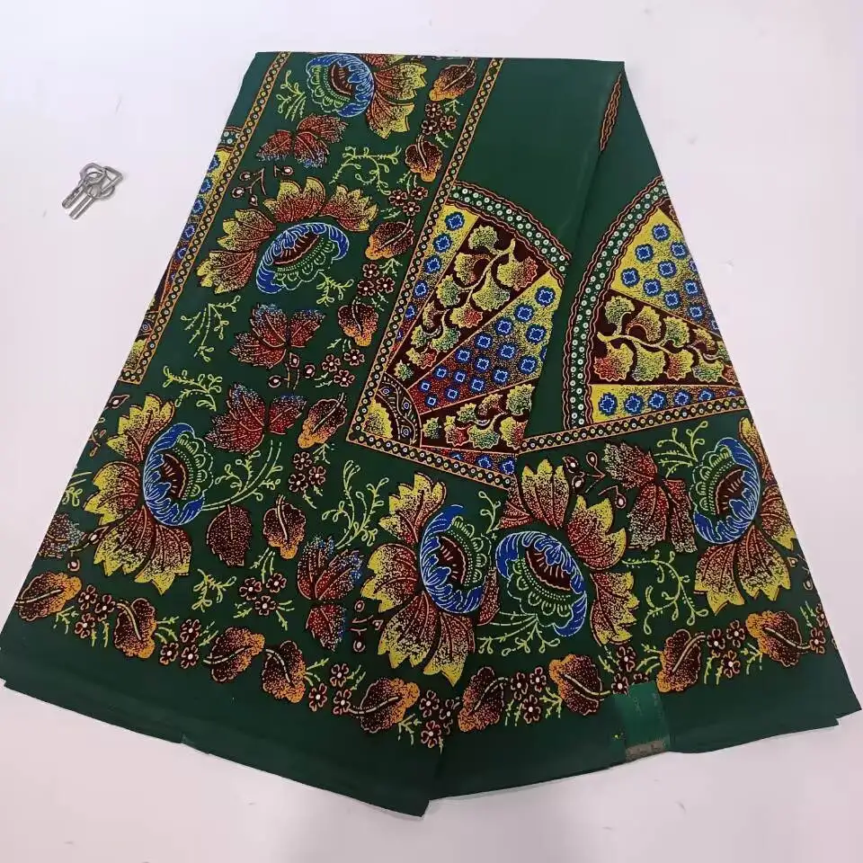 Hollande 100% Cotton 6 Yards Wax Prints For Dress Sewing Wax Fabric Black And White African Fabric Wholesale