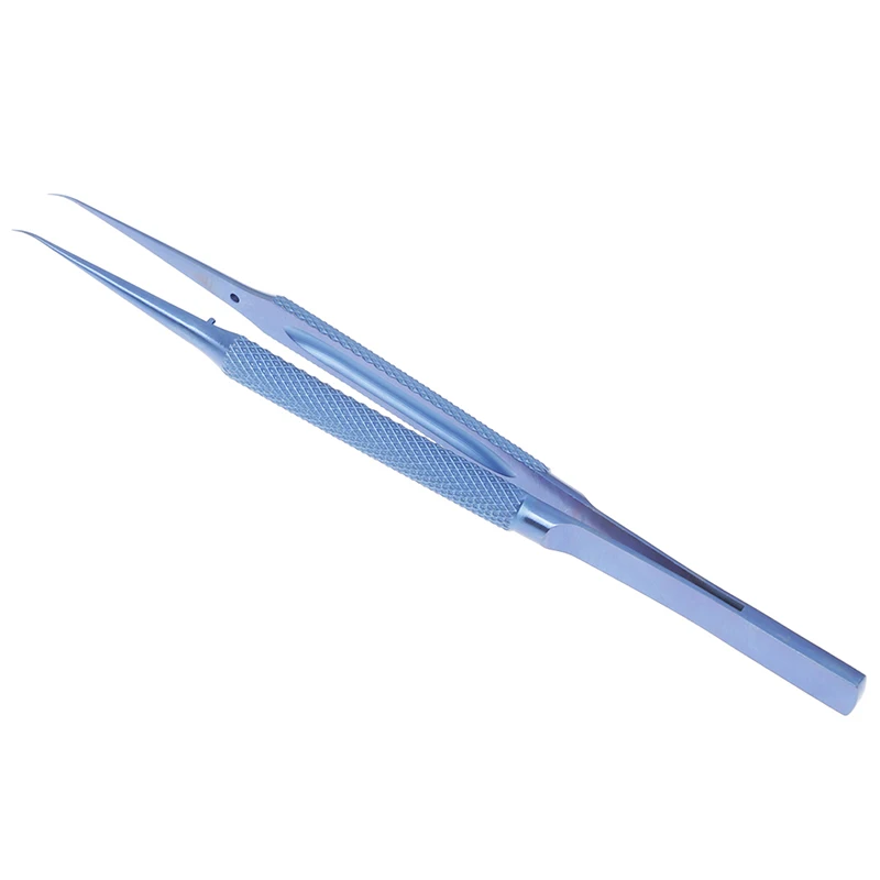 티타늄 합금 트위저 수리 도구, 가장자리 정밀 지문 트위저, 0.15mm, 1PC