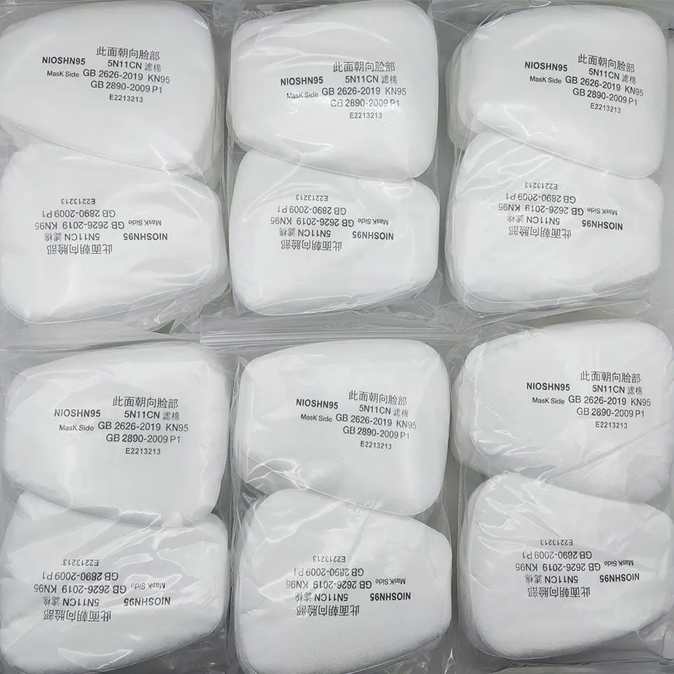 60 Pezzi Filtri 5N11 In Cotone - Ricambio Per Maschere 3M 6000/6200/7502/6800/7501/FF402 - Per Verniciatura A Spruzzo - Foto 13