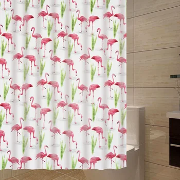 1pc con modello tenda da doccia PEVA tenda da doccia impermeabile tenda divisoria per bagno accessori per la decorazione del bagno 1