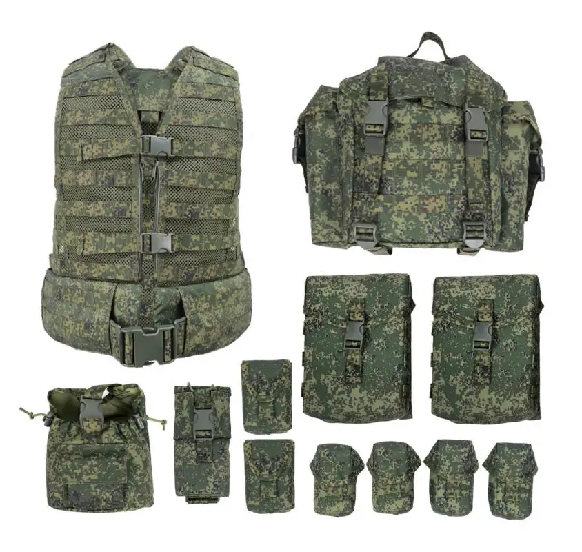 Russische dritte Generation Gen 3 6Sh117 PKM Schießkampfausrüstungsset Hüfttasche Granatentasche Walkie-Talkie-Tasche Magazintasche – Detail 1