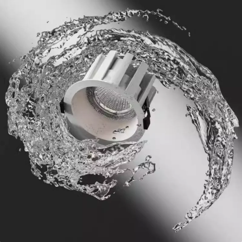 IP65 Full spectrum 98 shows high-end all aluminum ultra-thin waterproof downlight anti-glare IP65 anti-fog spotlight led downlight recessed ceiling spotlight