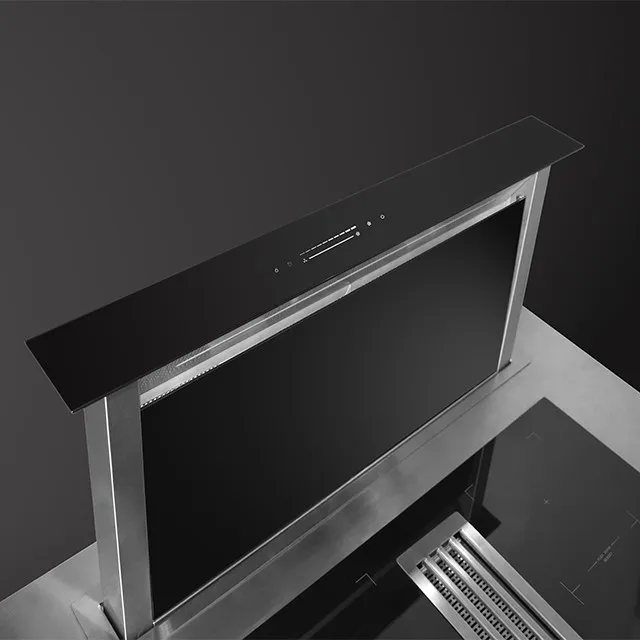 Hot sales downdraft hood with flat motor system space saving downdraft cooker hood 6