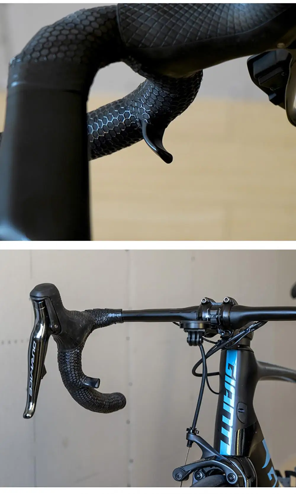 Description Picture 5 of item1 Pair Bicycle Handlebar Thumb Grips MTB Road Gravel Bikes Togs Road Thumb Over Grip Bike Accessories