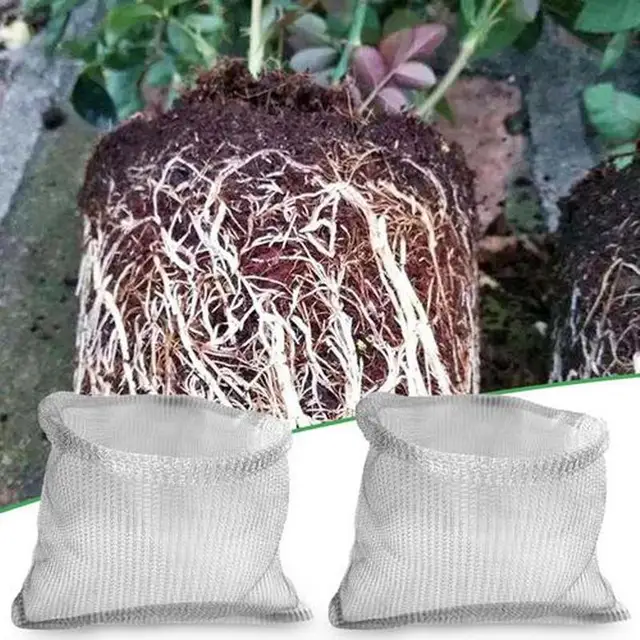 Gyökérvédő Kosarak A Növényekhez Rozsdamentes Acélból Származó Gyökérhuzal Kosár Nagy Teherbírású Növényvédő Újrahasznosítható Állatok - Image 5