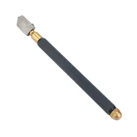 Glass Cutting Antislip Carbide Metal Tools  TC-17 Oil Glass Cutter Metal Handle Diamond Straight Head Cutting Tool 2