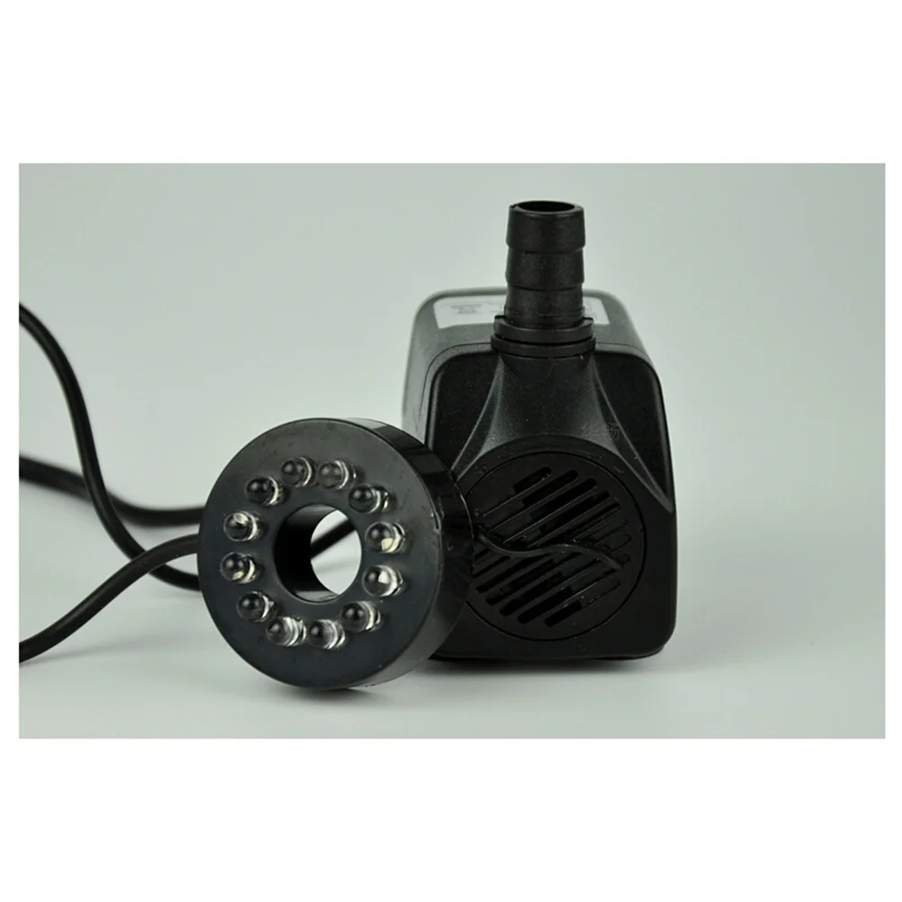 

3/5/10//25W Powerful Submersible Water Pump With LED Light Adjustable Water Flow For Fountains Ponds Aquarium Fish Tank Statuary