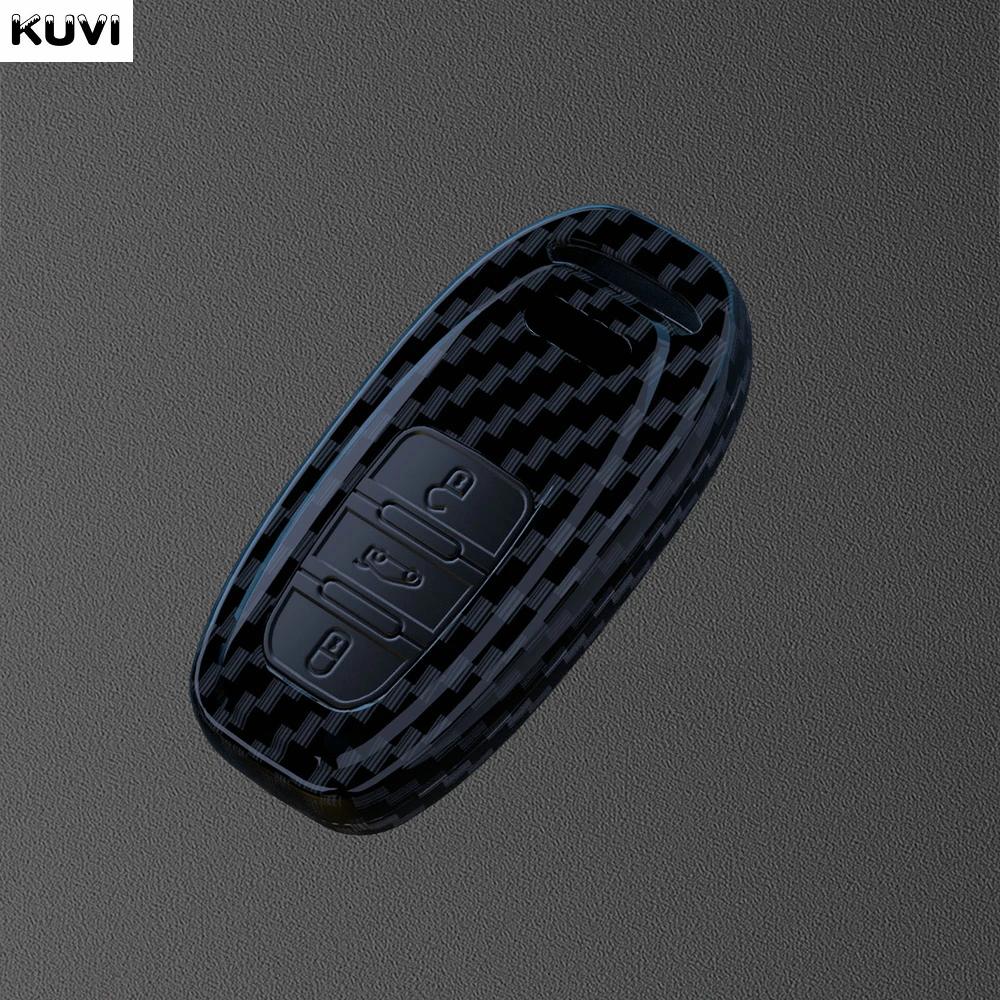 Premium ABS Carbon Car Smart Key Case Cover