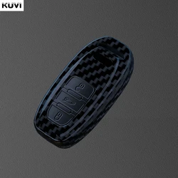 Premium ABS Carbon Car Smart Key Case Cover (A Carbon)
