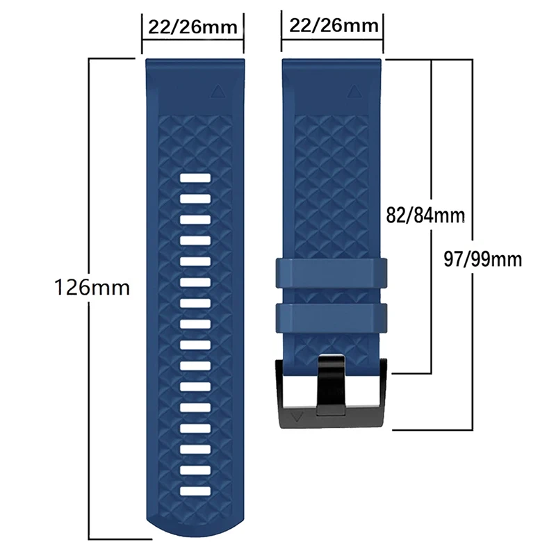 Premium Smart Watch Strap - Adjustable 22-26mm, Easyfit Design Bracelet
