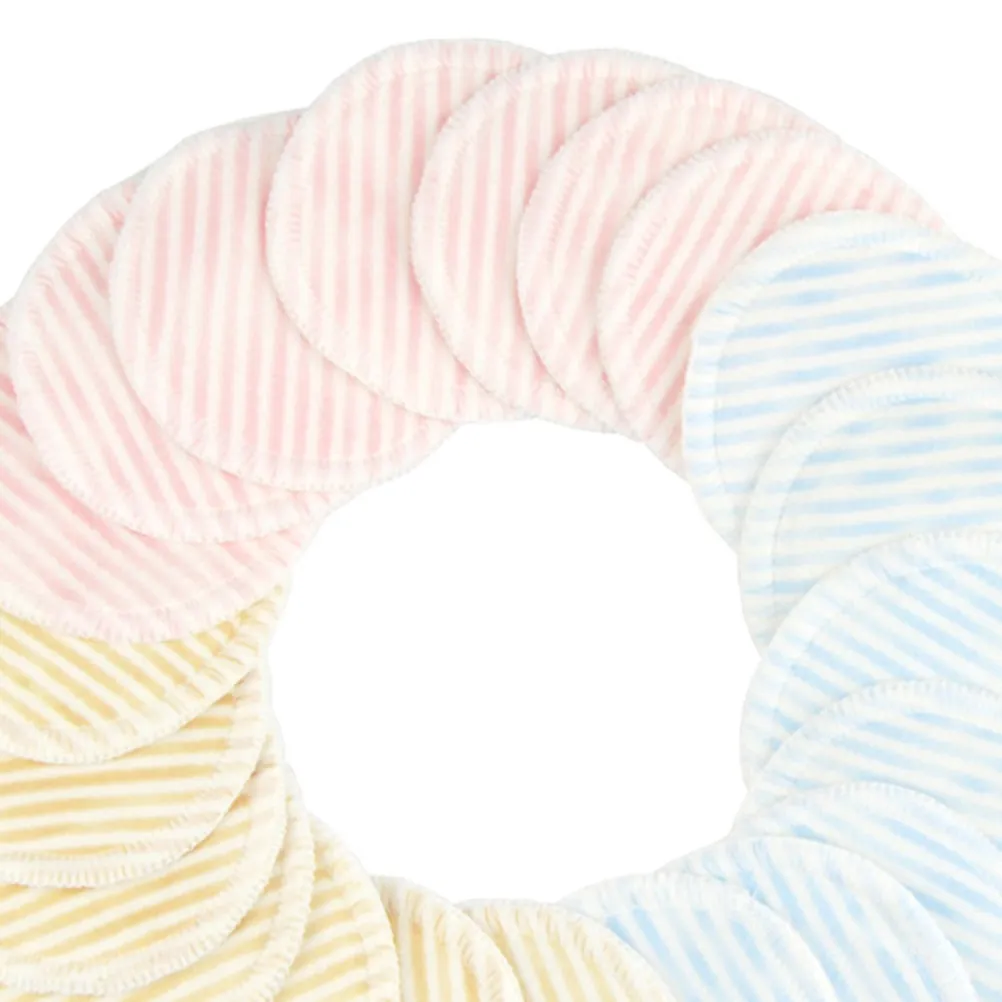12Pcs 메이크업 리무버 패드 대나무 섬유 더블 레이어 재사용 가능한 페이스 워싱 패드 방수 메이크업 리무버 소프트 페이스 와이프 패드