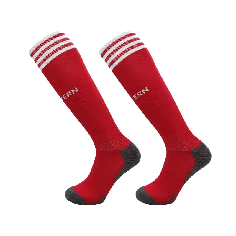 Soccer Socks 23-24 Season European Football Club Styles Adults Kids Soccer Socks Boys Kid's Long Knee High Towel Bottom Sports Sock