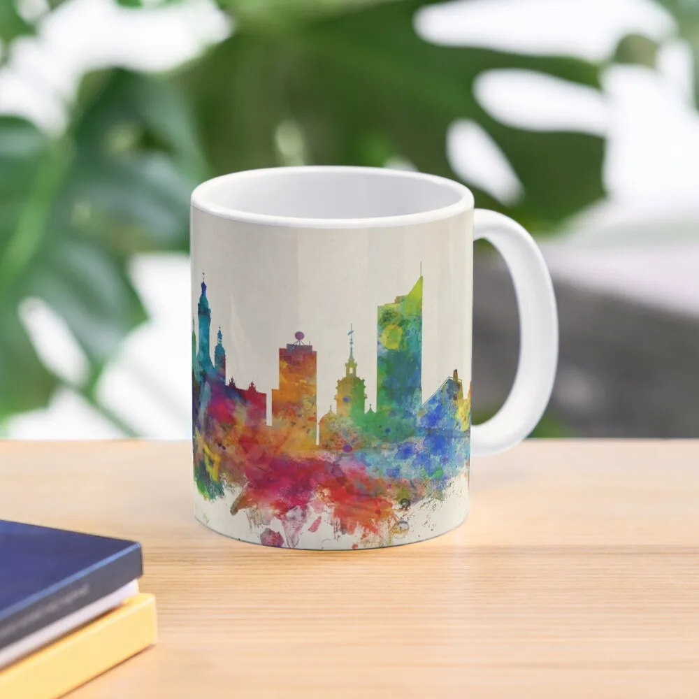 

Leipzig Germany Skyline Coffee Mug Ceramic Cups Creative Personalized Thermal Cold And Hot Thermal Glasses Mug