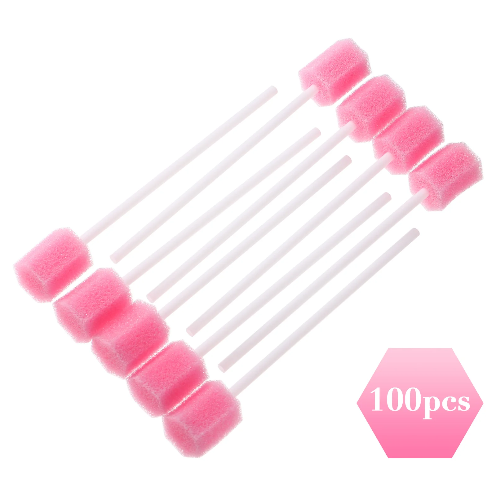 100pcsUseSpongesMouthGumCleaningMouthSwabsToothettesCleaning