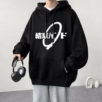 Anime Cos BOCCHI THE ROCK! Hoodie Kessoku Band Logo Couples Hoodies Goto Hitori Ijichi Nijika Cospaly Oversized Long Sleeve Male 1