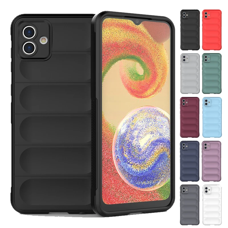 Per Cover Samsung Galaxy A04 Custodia Per Samsung A04 Capas Anti-Drop Phone Bumper Soft Tpu Antiurto Per Fundas Samsung A04 Cover