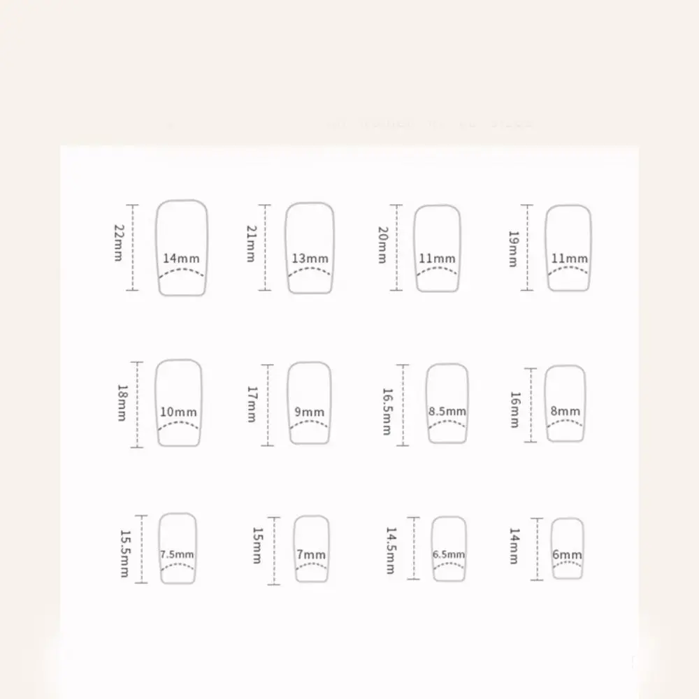 Fashion Long Square False Nails French Leopard Fake Nials Detachable Full Cover Nail Tips Women Girls