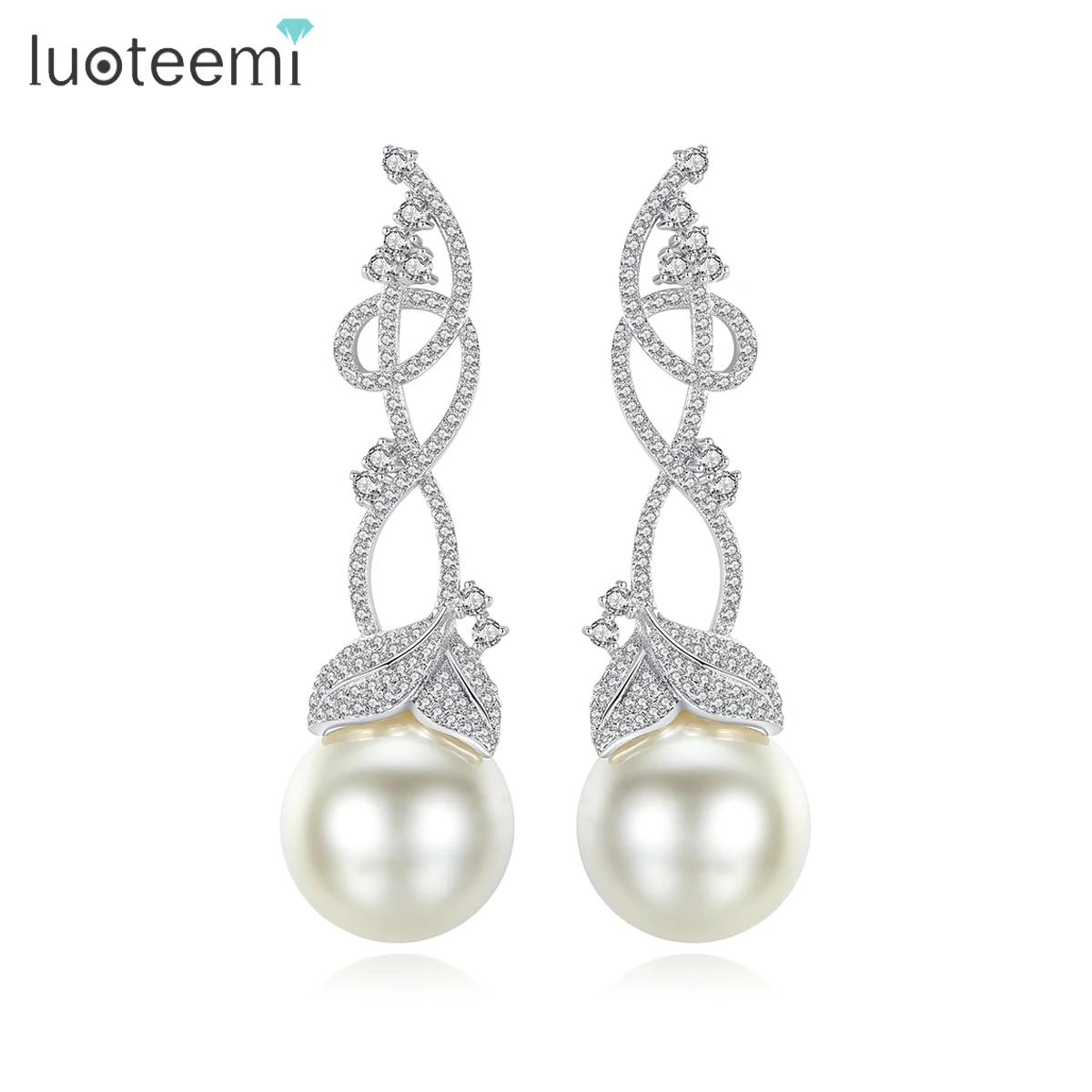 YAZILIND Orecchino da donna Cubic Zirconia Long Nappine