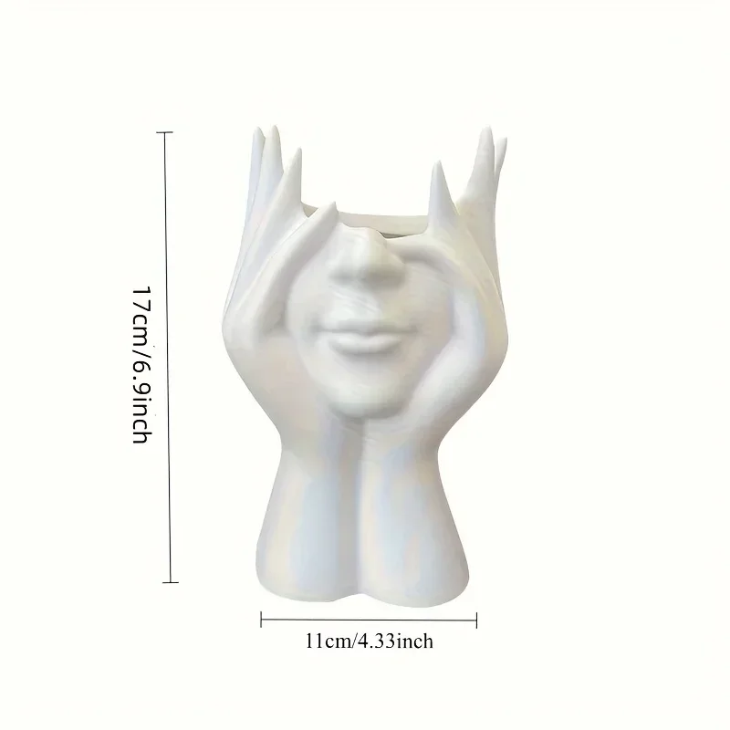 1PC Vinyl Figure Storage Holder Creative Human Body Art Styling Office Organizer Multifunctional Makeup BrushOrganizer for Home