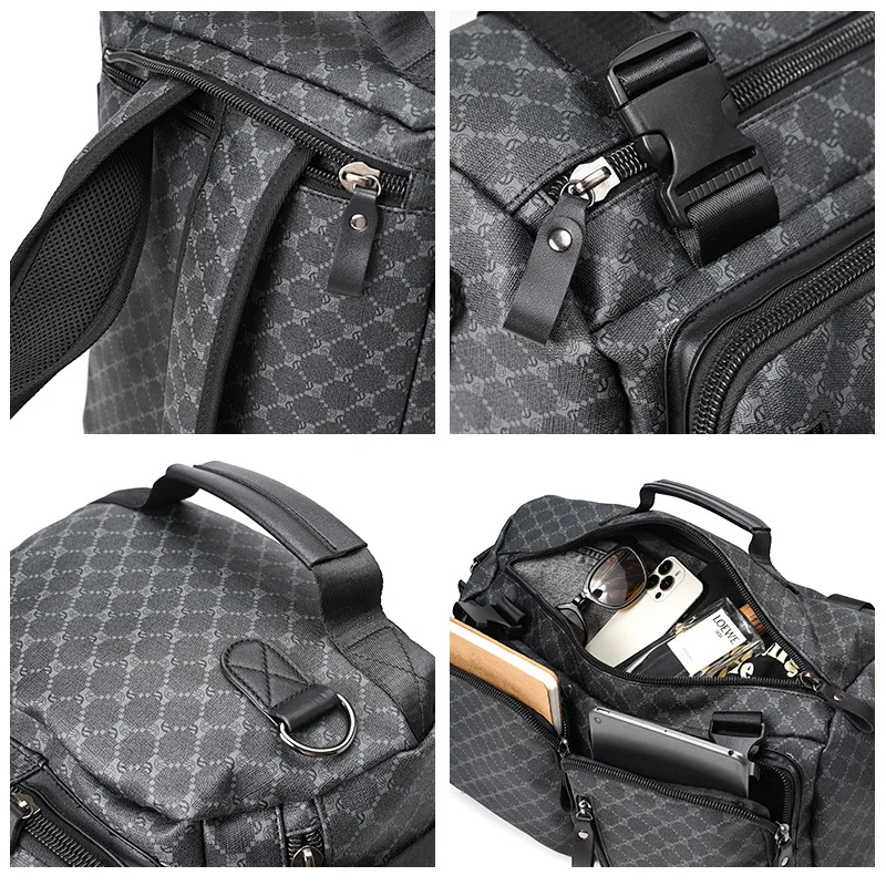 Large Capacity Multi-purpose Travel Bag Trendy Men's Fitness Shoulder Bag Backpack