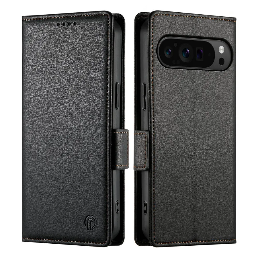 Luxury Leather Flip Wallet Case - Pixel Pro Series 5G