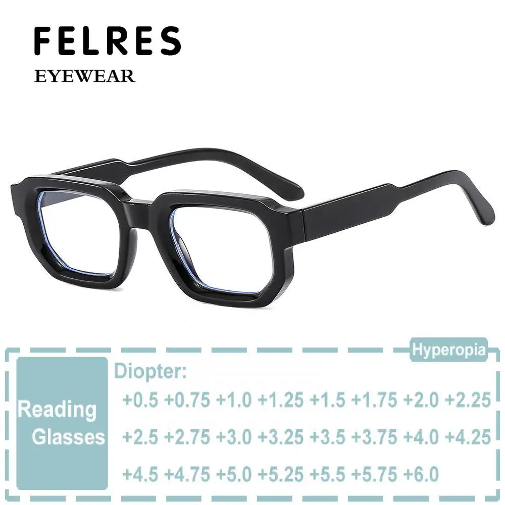 

Square Ultralight Small Frame prescription Glasses Blue Light Blocking Reading Glasses Men Women Fashion Presbyopia Eyeglasses