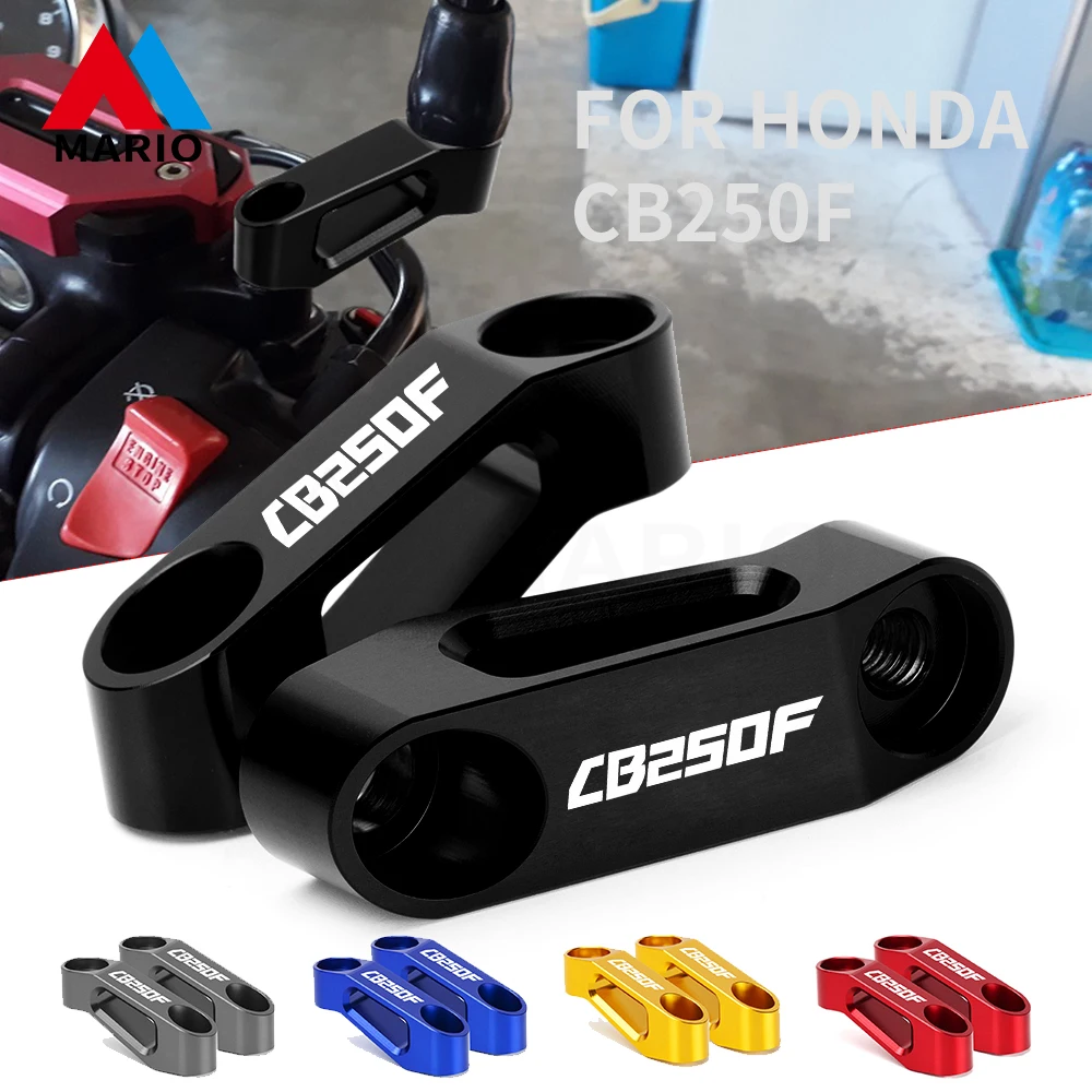 

Motorcycle Universal Mirror Mount Riser Extender Adapter Bracket For Honda CB250F CB300F CB300R CB500F CB 250F 300F 300R 500F