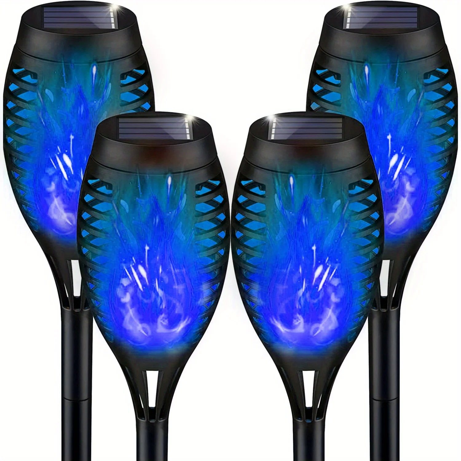 ตัวเลือกสินค้า โคมไฟพลังงานแสงอาทิตย์ 6 แพ็ค 12 LED RGB กันน้ำ ตกแต่งสวนกลางแจ้ง