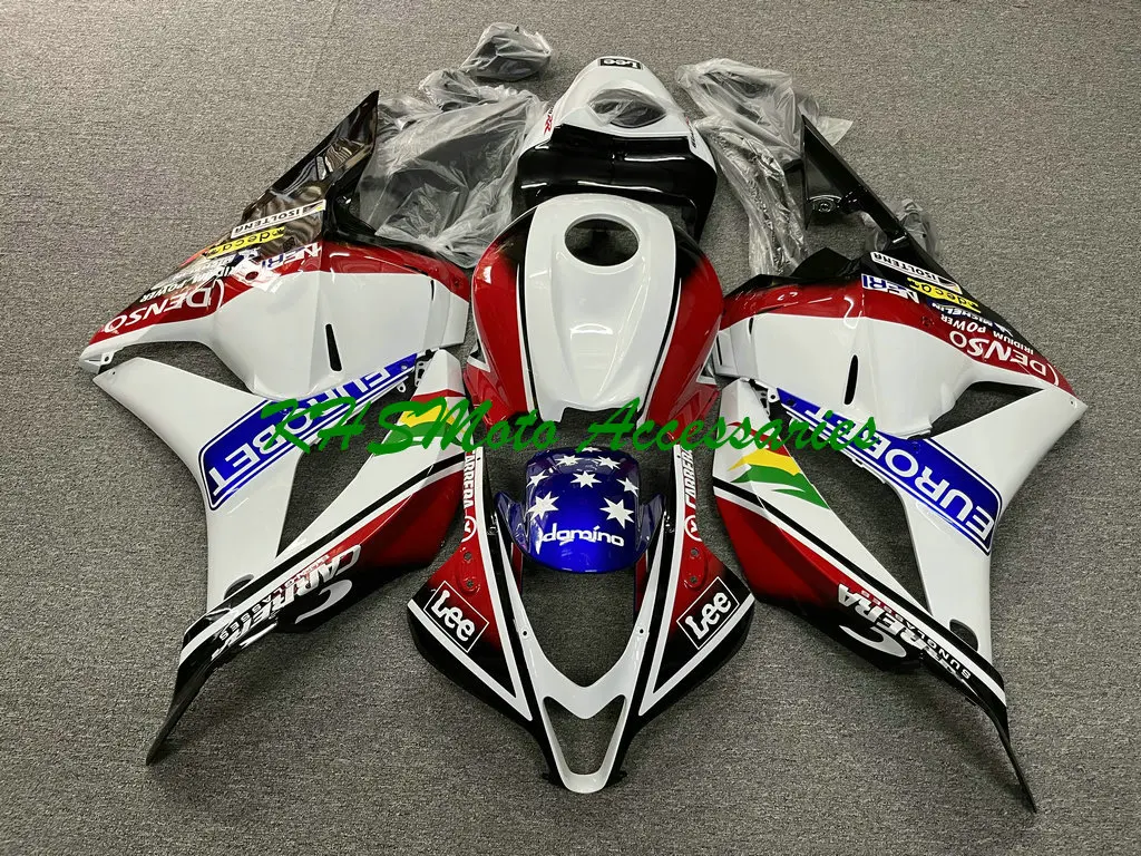 혼다 CBR600RR F5 09-12 CBR 600RR 2009 2010 2011 2012 주입, 레드 화이트 블랙 차체 세트, 오토바이 액세서리