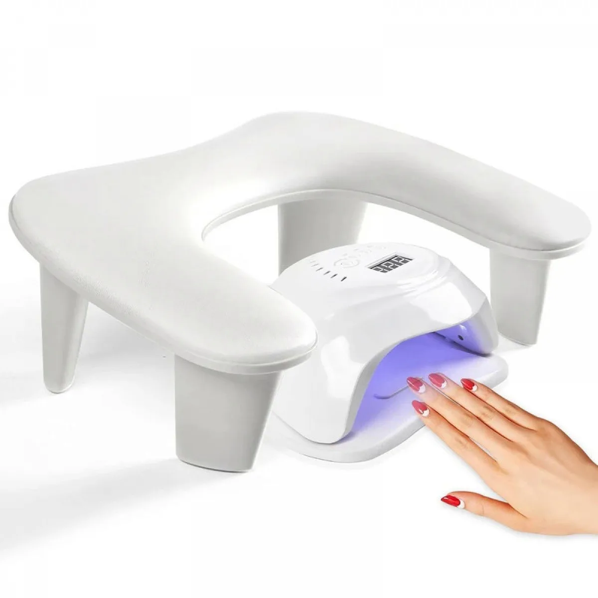 Nail Arm Rest U-shaped With Detachable Brackets Big Manicure Hand Pillow For Salon
