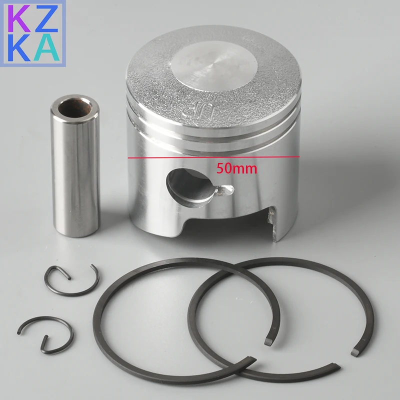 3B2-00001-0 Piston For Tohatsu Nissan Outboard Motor 9.8HP 8HP 50MM 2T 3B2-00001 Piston Kit - STD Outboard Engine MERCURY 6HP