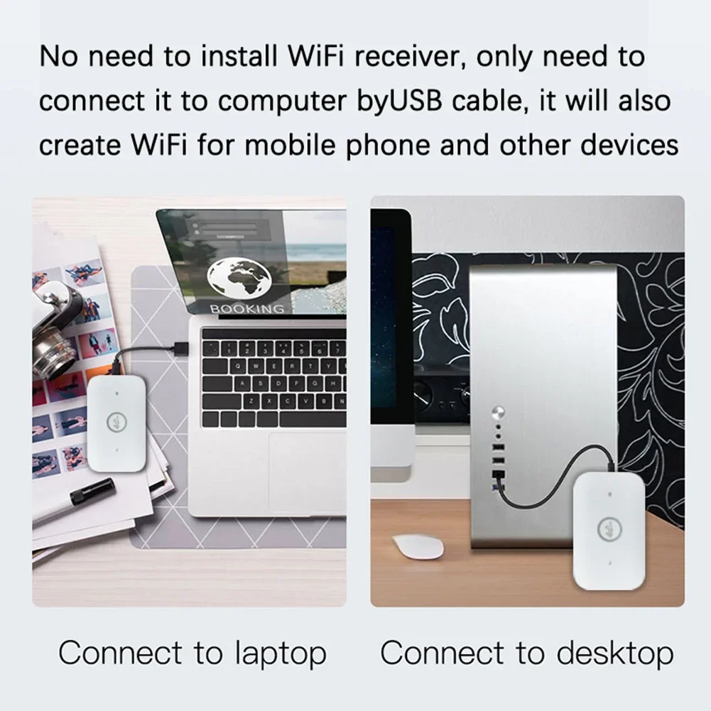 4G LTE Mobile WiFi Router Support 8 To 10 Users 150Mbps Portable WiFi Hotspot with Sim Card Slot Mini Outdoor Hotspot for Travel