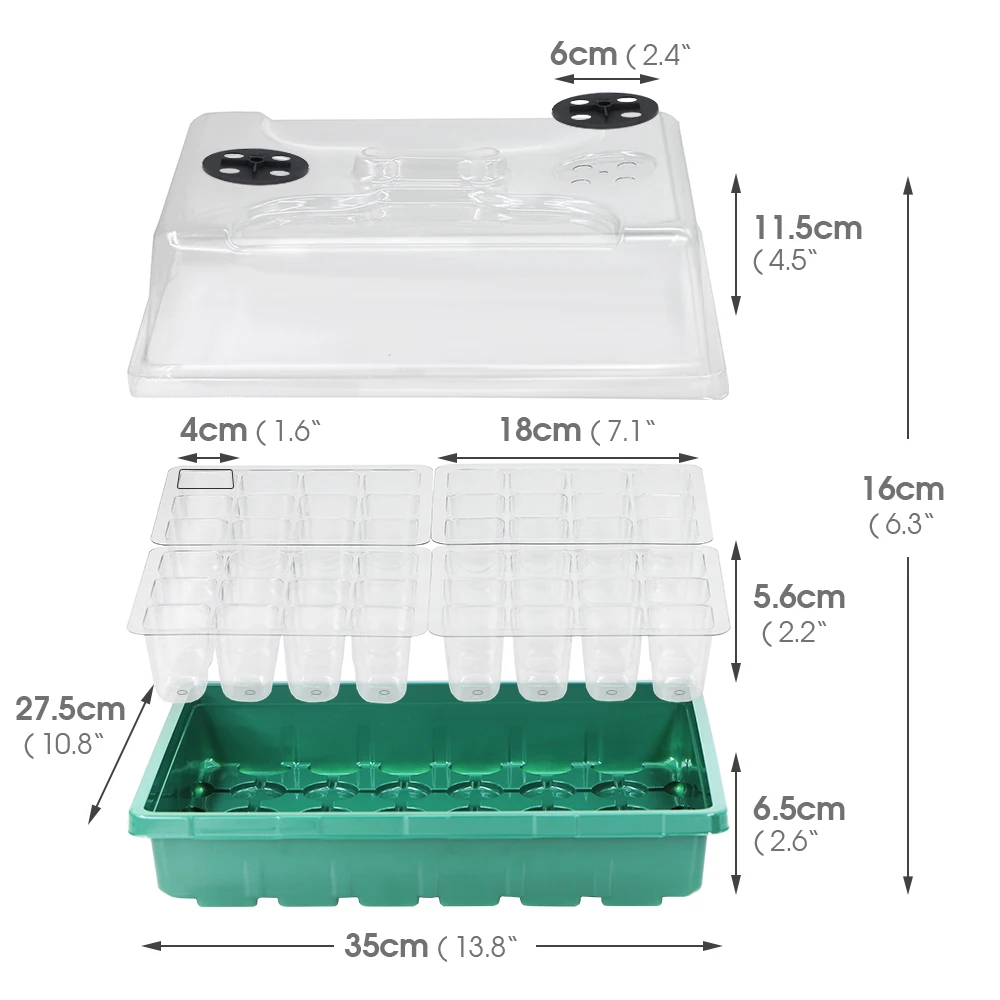 Winter Seedlings Box with Heating Pad Warm Nursery Pots Kit Garden Indoor Plants Cultivation Clone Seeds Starter Germinate Tray