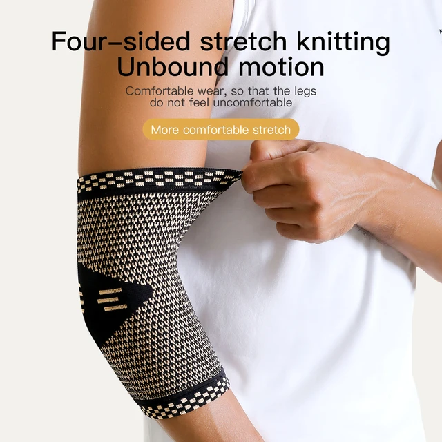 1Pcs Fitness Elbow Brace Compression Support Sleeve for Tendonitis, Tennis Elbow, Golf Treatment - Reduce Joint Pain 3