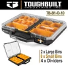ToughBuilt TB-B1-O-10 Low Profile Full Organizer Includes 2 x Large Bins, 8 x Small Bins and 4 x Dividers 1