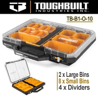 ToughBuilt TB-B1-O-10 Low Profile Full Organizer Includes 2 x Large Bins, 8 x Small Bins and 4 x Dividers 1