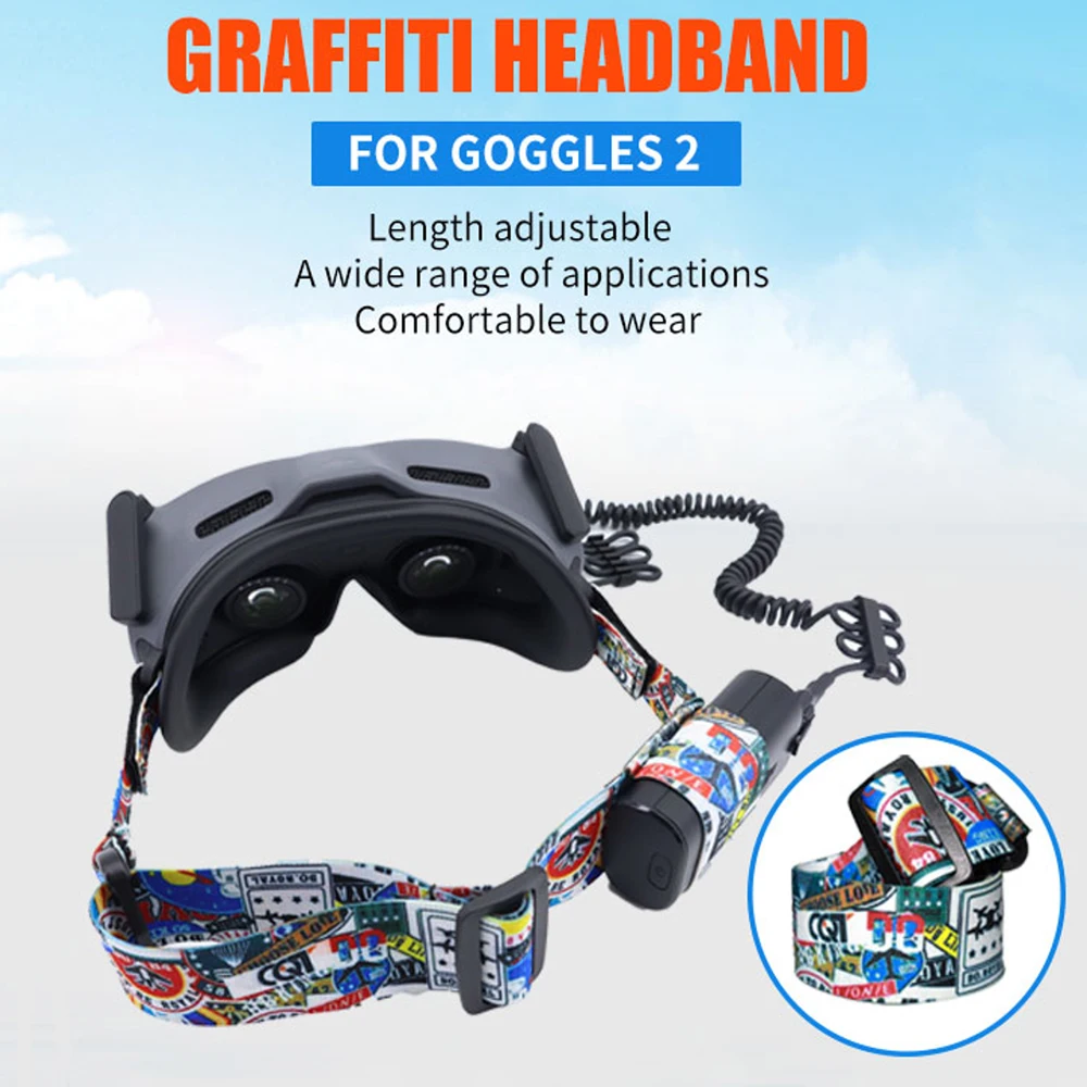 Sangle élastique pour lunettes DJI FPV V2/Avata - Accessoire drone