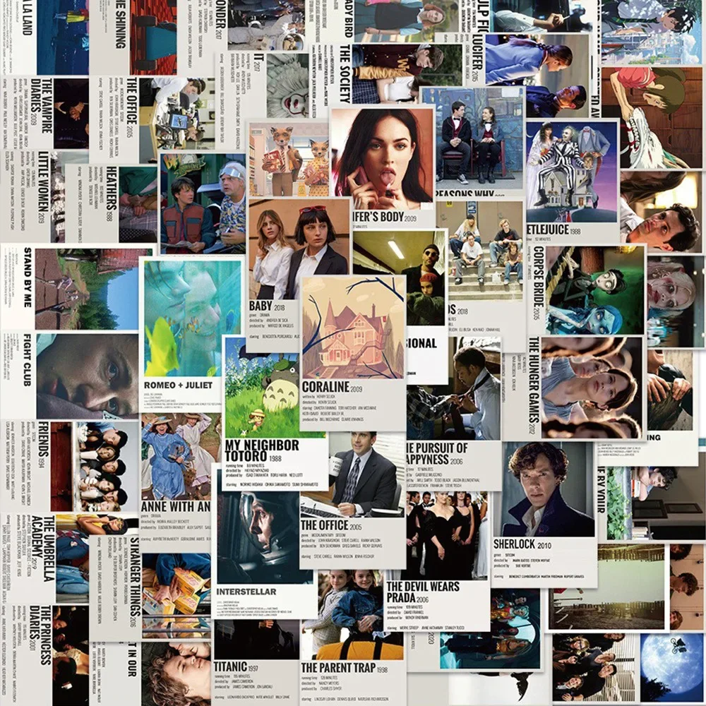 Movie Anime Stickers Mixed