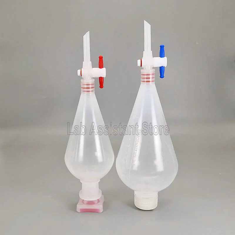 1pcs Lab 125ml 250ml 500ml 1000ml PP Dropping Funnel Plastic Separatory Funnel High Temperature Resistance Laboratory Supplies lab separatory funnel lab plastic funnel