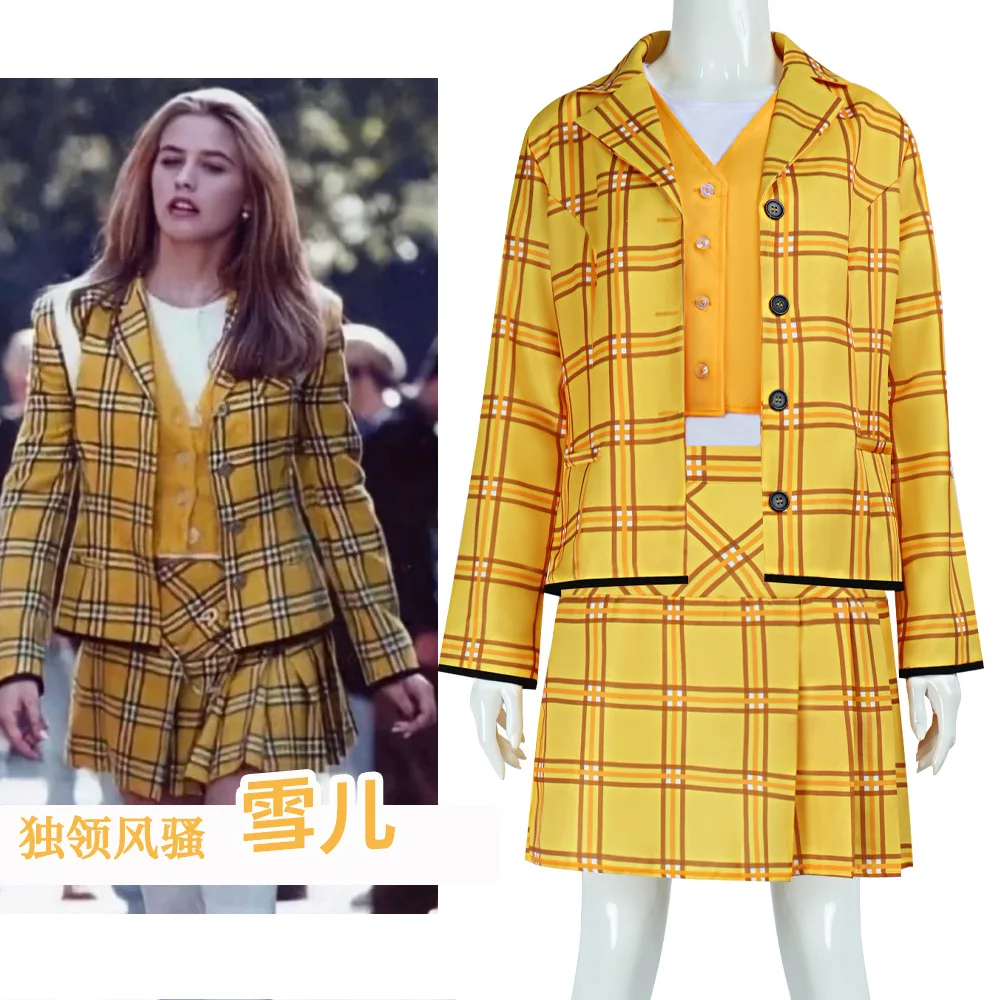 Clueless Cher Horowitz Cosplay Costume for Women (Unofficial)