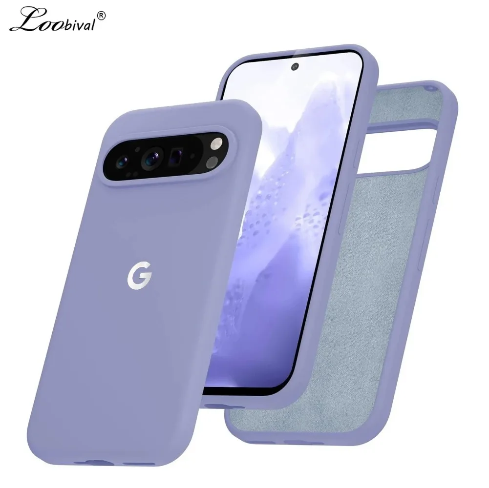 Elegant Matte Liquid Silicone Shockproof Case - Solid Color Slim Protective Cover